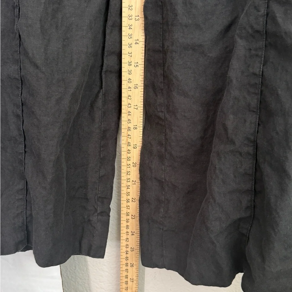 Georgio Armani Black 100% Linen Pants - Picture 6 of 10